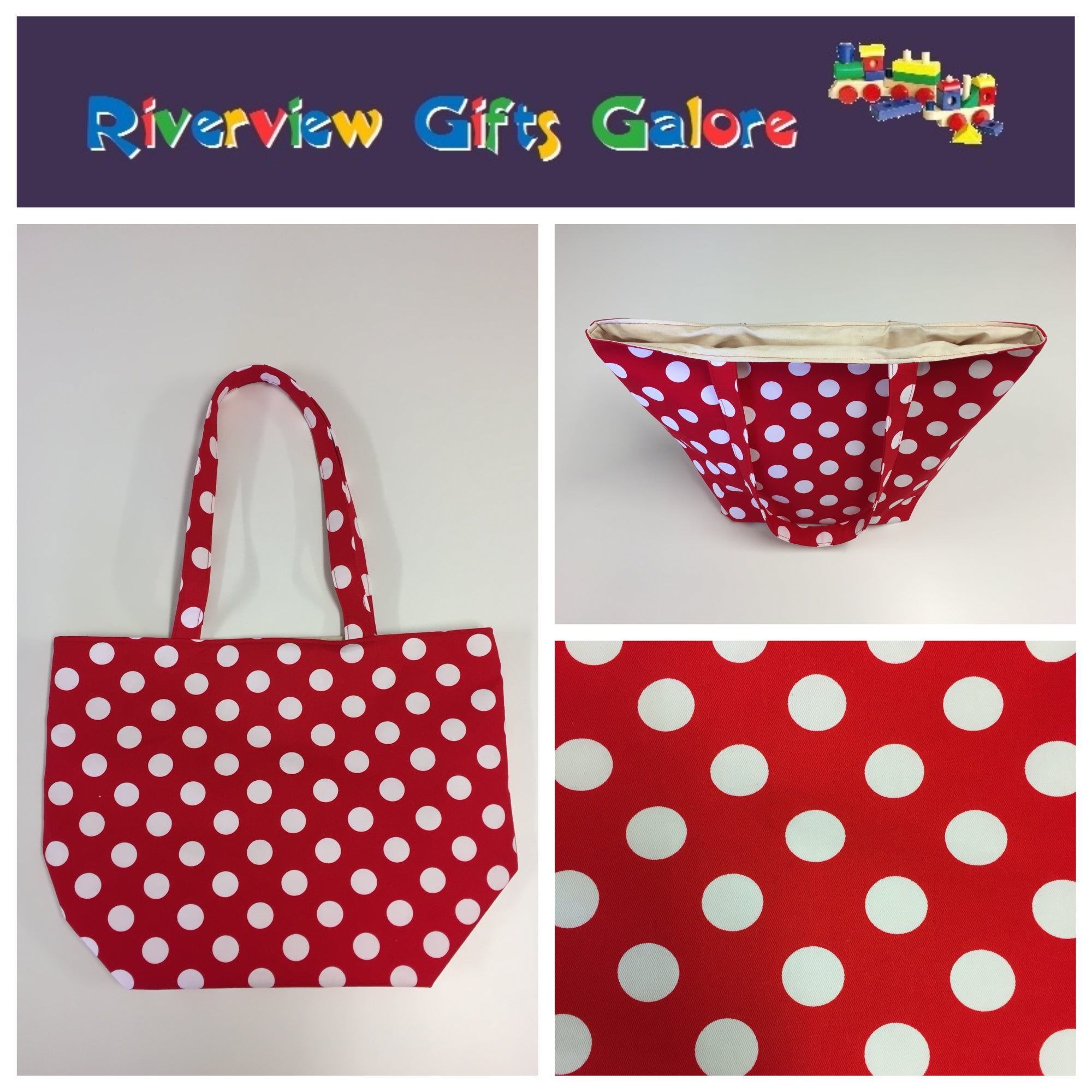 Large Tote Bag – Red Spot