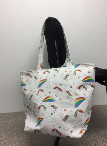 Large Tote Bag – Unicorns & Rainbows