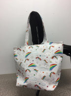 Large Tote Bag – Unicorns & Rainbows