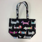 Large Tote Bag – Dogs Black