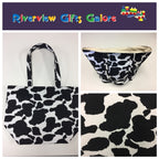 Large Tote Bag – Cow Print