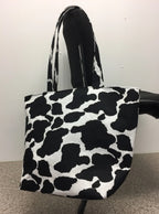 Large Tote Bag – Cow Print