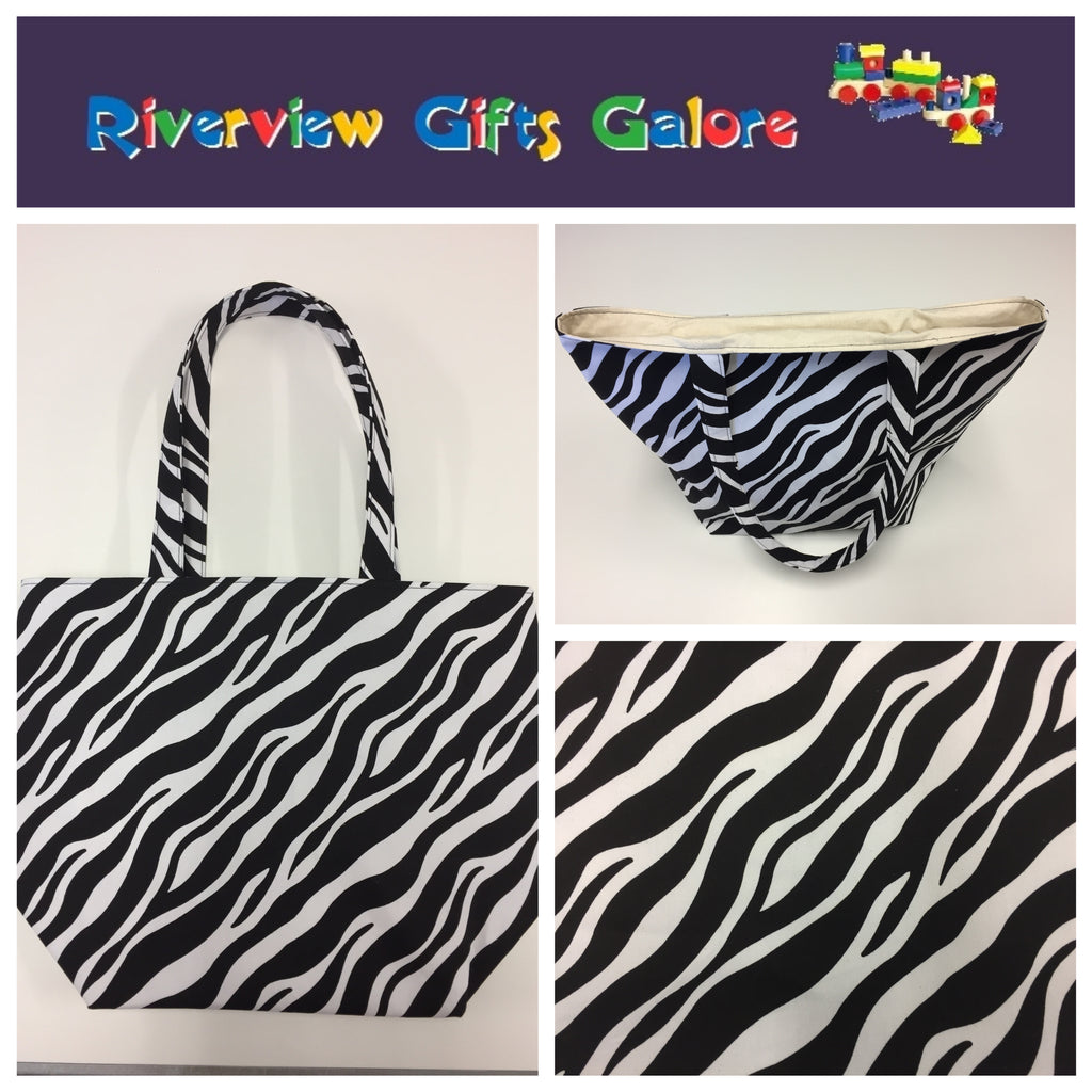 Large Tote Bag – Zebra Print