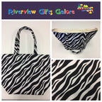 Large Tote Bag – Zebra Print