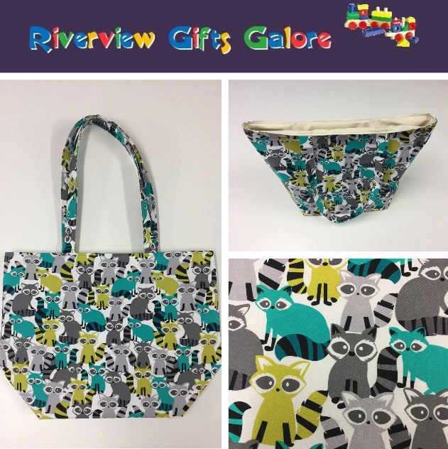 Large Tote Bag – Ricky Racoon