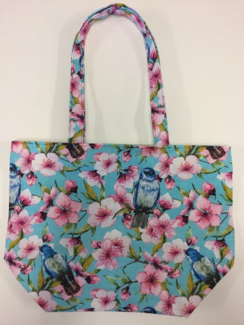 Large Tote Bag – Blue Birds