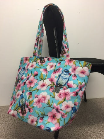 Large Tote Bag – Blue Birds