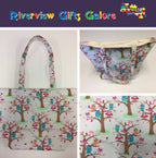 Large Tote Bag – Owls