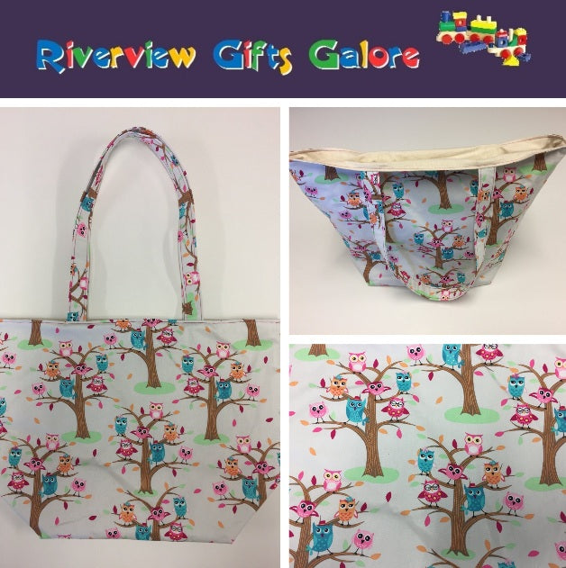 Large Tote Bag – Owls
