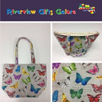 Large Tote Bag – Multi-Coloured Butterflies