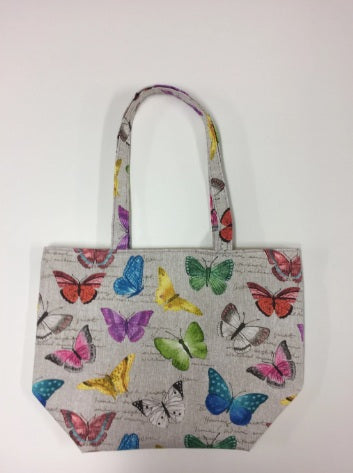Large Tote Bag – Multi-Coloured Butterflies