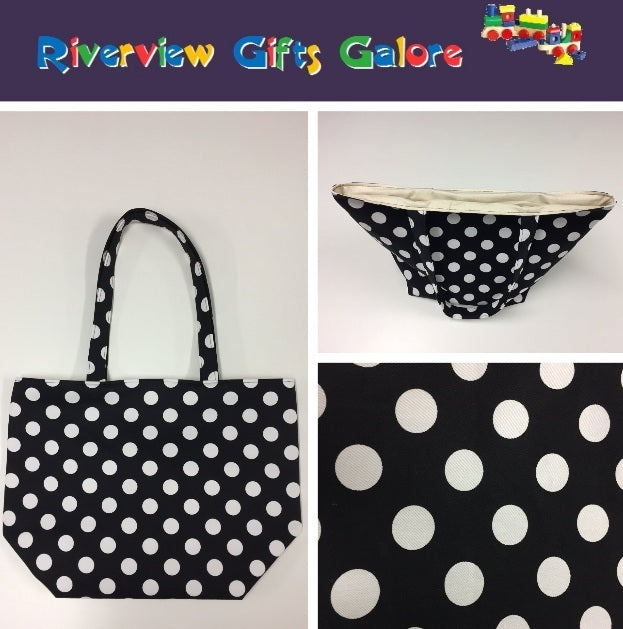 Large Tote Bag – Black Spot
