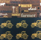 Large Tote Bag – Farmers Fighting Spirit - Words and Tractors
