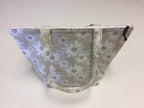 Large Tote Bag with Zip - Daisy Taupe