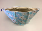 Large Tote Bag with Zip - Daisy Blue