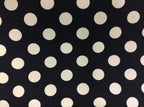 Large Tote Bag with Zip - Navy Spot