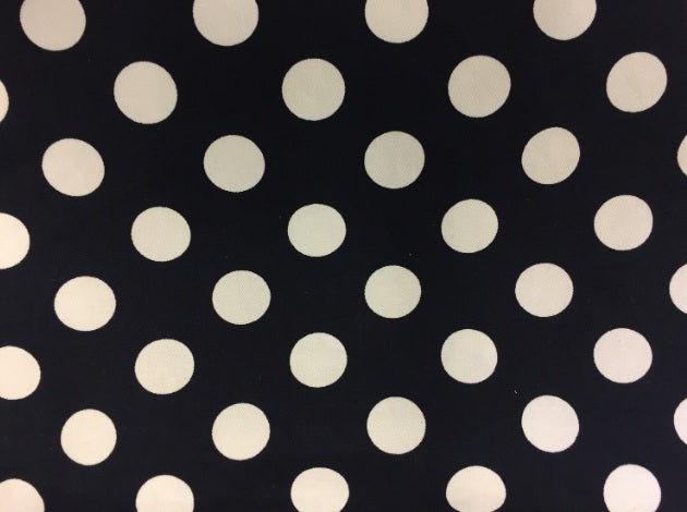 Large Tote Bag with Zip - Navy Spot