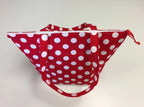 Large Tote Bag with Zip - Red Spot