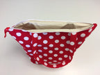 Large Tote Bag with Zip - Red Spot