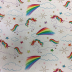 Large Tote Bag with Zip - Unicorns & Rainbows