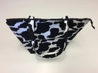 Large Tote Bag with Zip - Cow Print