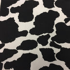 Large Tote Bag with Zip - Cow Print