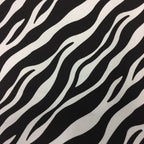 Large Tote Bag with Zip - Zebra Print