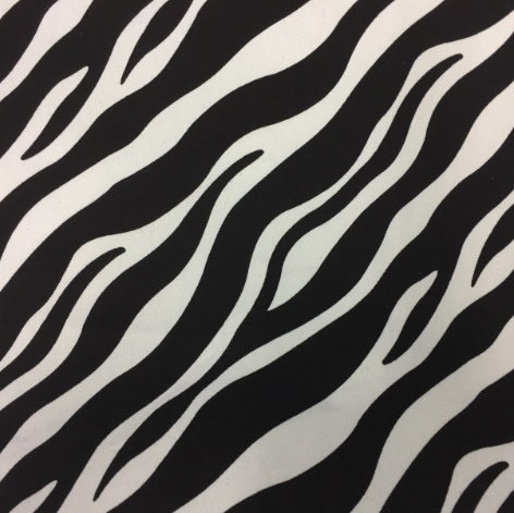 Large Tote Bag with Zip - Zebra Print