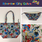 Large Tote Bag with Zip - Marvel