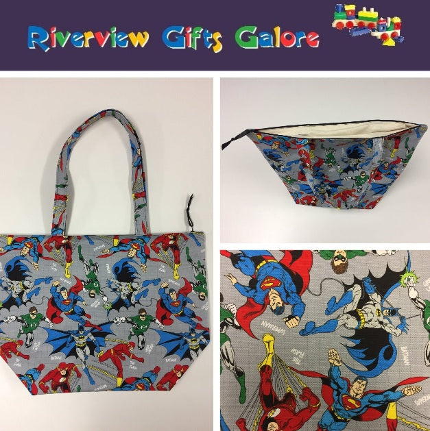 Large Tote Bag with Zip - Marvel