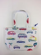 Large Tote Bag with Zip - Caravans