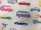 Large Tote Bag with Zip - Caravans