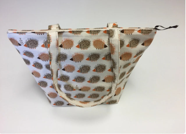 Large Tote Bag with Zip - Echidnas Cream