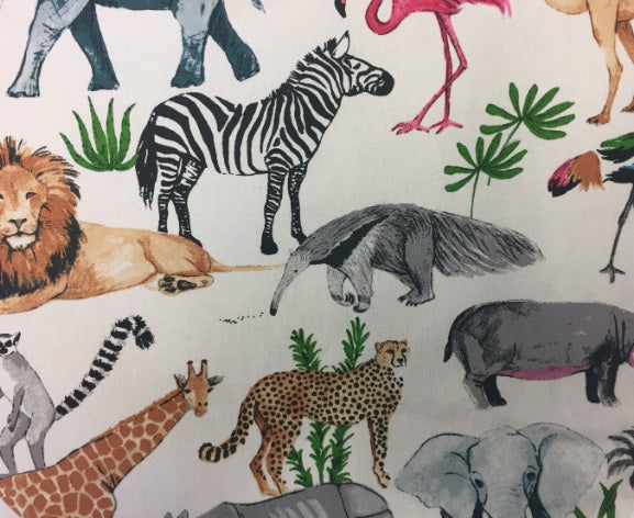 Large Tote Bag with Zip - Safari