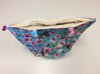Large Tote Bag with Zip - Blue Birds