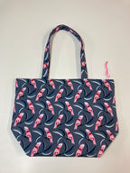 Large Tote Bag with Zip - Galahs