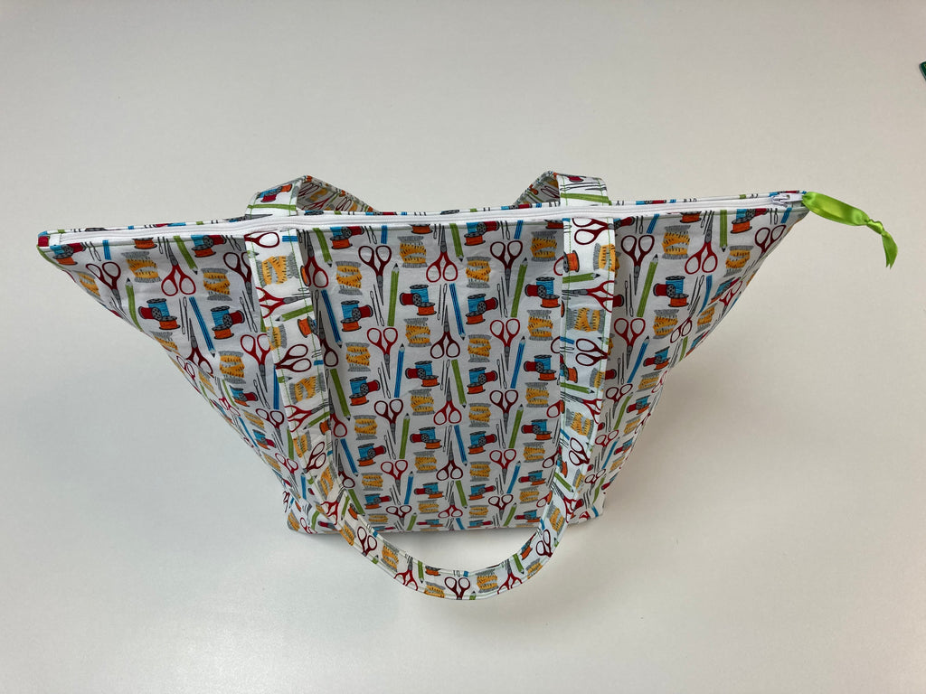 Large Tote Bag with Zip - Sewing