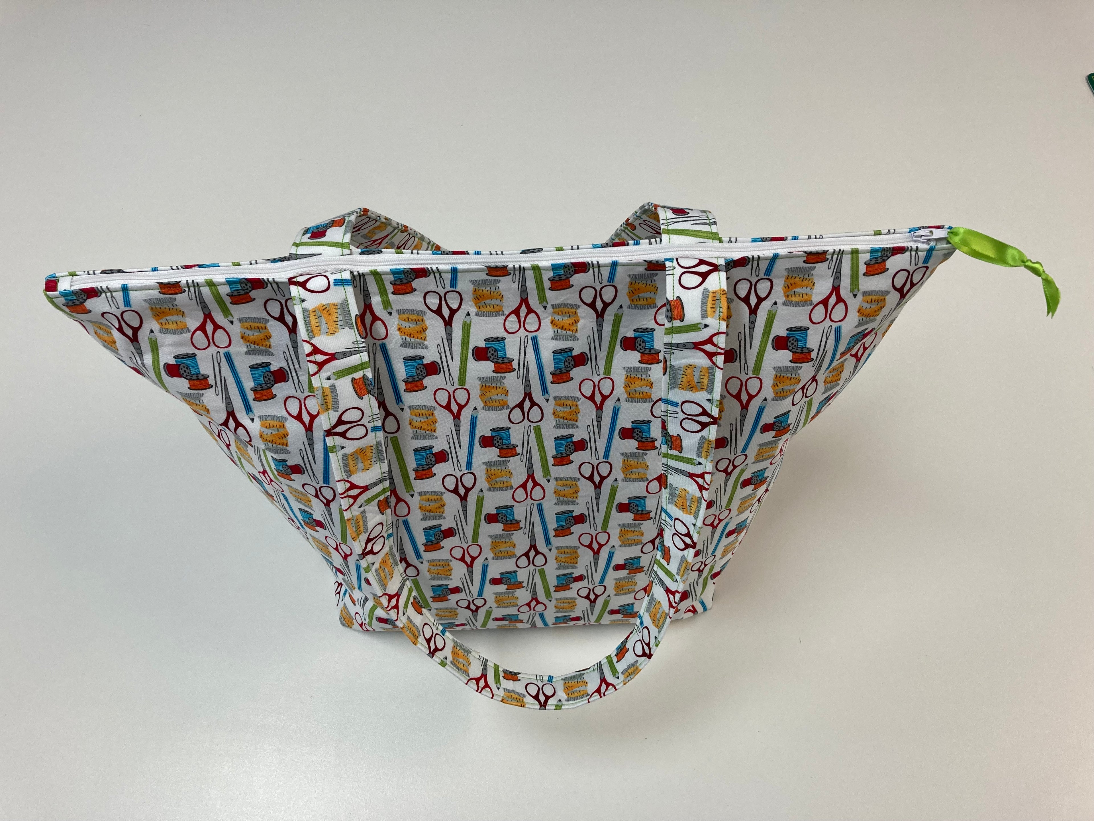 Large Tote Bag with Zip - Sewing