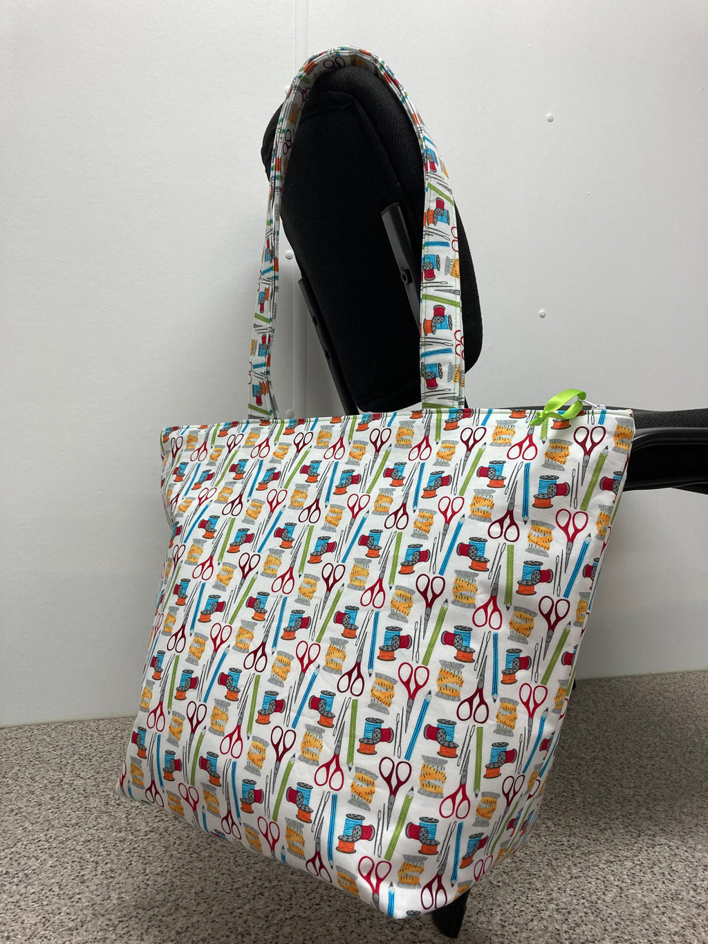 Large Tote Bag with Zip - Sewing