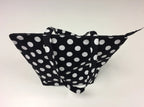 Large Tote Bag with Zip - Black Spot