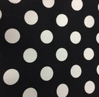 Large Tote Bag with Zip - Black Spot