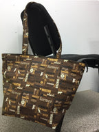 Large Tote Bag with Zip - Farmers Fighting Spirit - Words