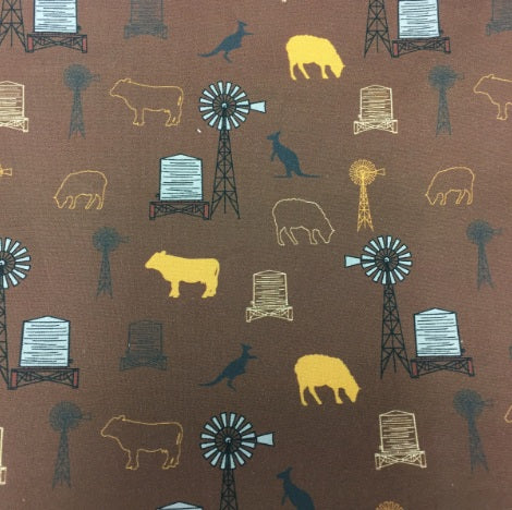 Large Tote Bag with Zip - Farmers Fighting Spirit - Animals