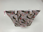 Large Tote Bag with Zip - Black Cockatoo