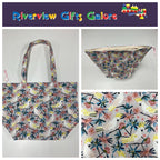 Large Tote Bag with Zip - White Cockatoo