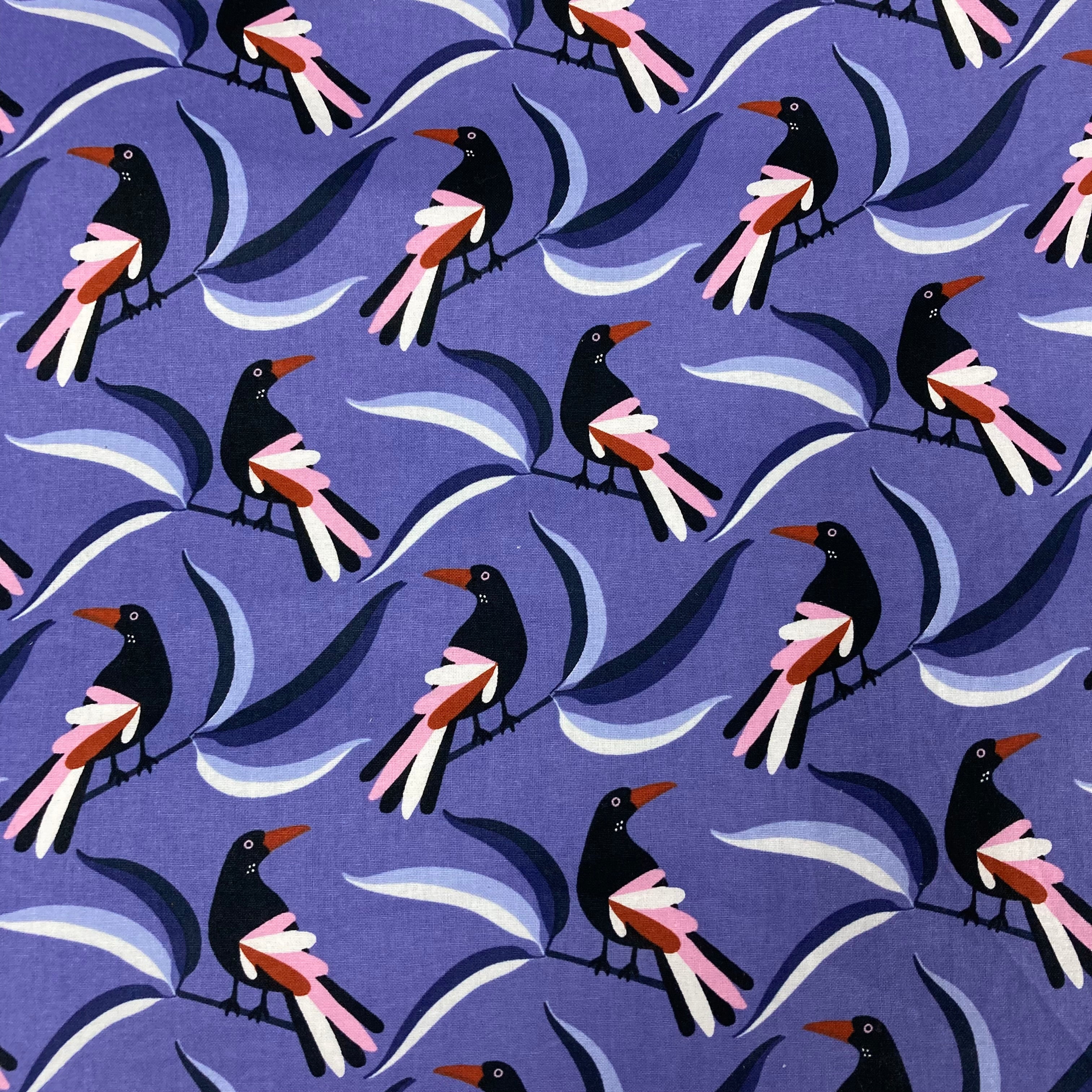 Large Tote Bag with Zip - Magpie