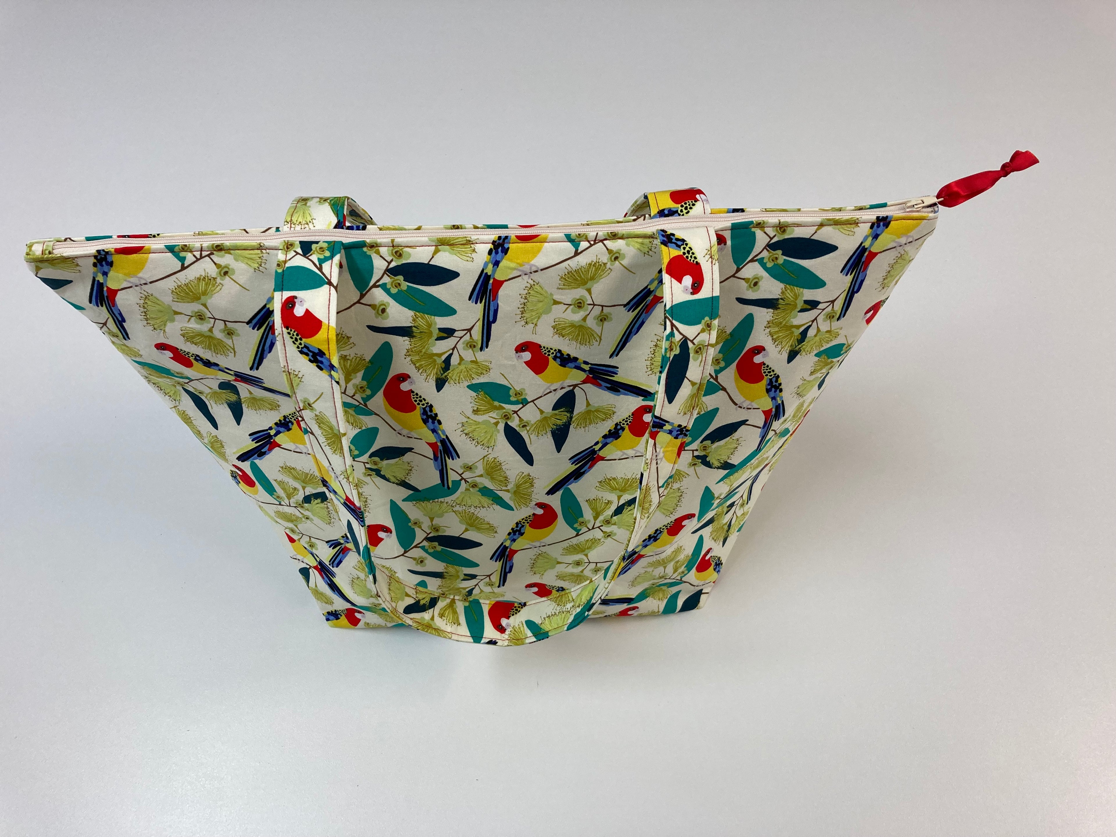 Large Tote Bag with Zip - Rosella