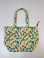 Large Tote Bag with Zip - Rosella