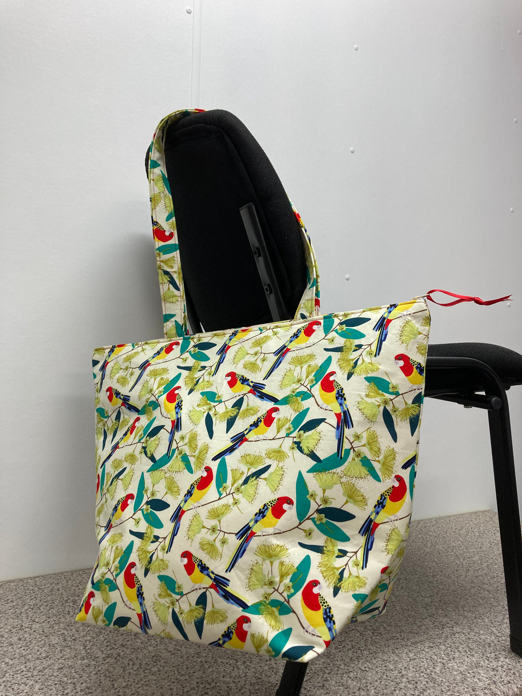 Large Tote Bag with Zip - Rosella