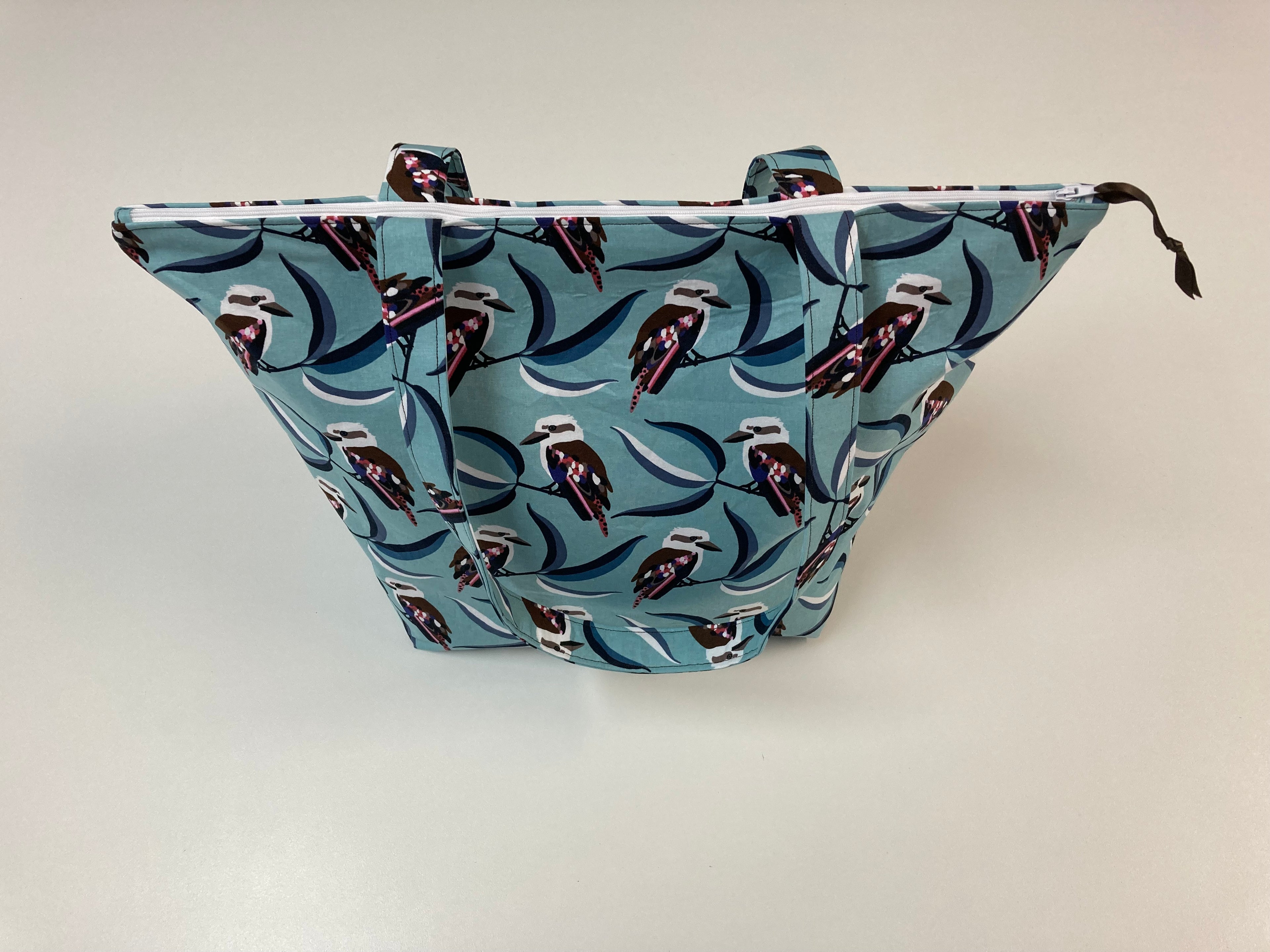 Large Tote Bag with Zip - Kookaburra